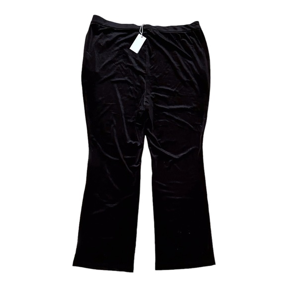 Good American Plus Size Wide Leg Velvet Trousers - Picture 5 of 9